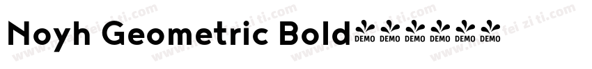 Noyh Geometric Bold字体转换